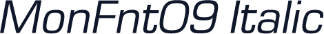 MonFnt09 Italic