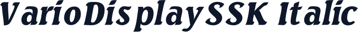 VarioDisplaySSK Italic