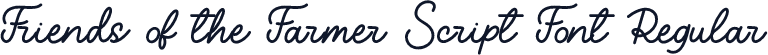 Friends of the Farmer Script Font Regular