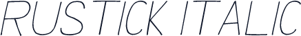 Rustick Italic
