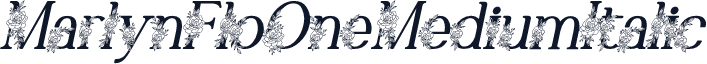 MarlynFloOneMediumItalic