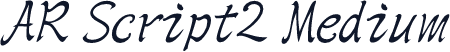 AR Script2 Medium