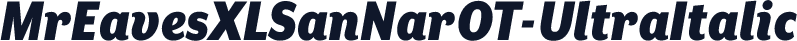MrEavesXLSanNarOT-UltraItalic