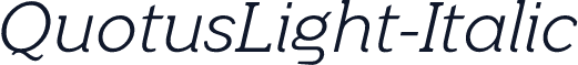 QuotusLight-Italic