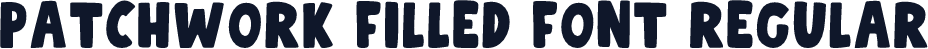 Patchwork Filled Font Regular