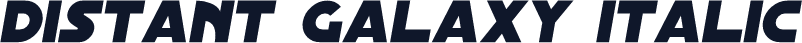 Distant Galaxy Italic
