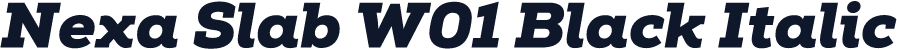 Nexa Slab W01 Black Italic