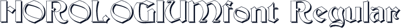 HOROLOGIUMfont Regular