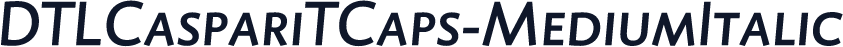 DTLCaspariTCaps-MediumItalic
