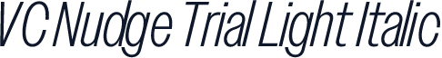 VC Nudge Trial Light Italic