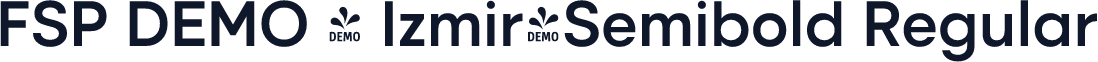 FSP DEMO - Izmir-Semibold Regular