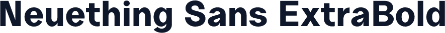 Neuething Sans ExtraBold