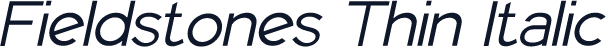 Fieldstones Thin Italic