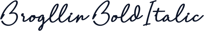 Brogllin Bold Italic
