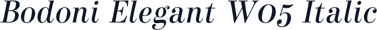 Bodoni Elegant W05 Italic