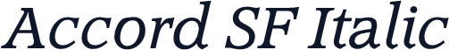 Accord SF Italic