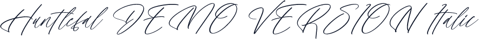 Huntlefal DEMO VERSION Italic