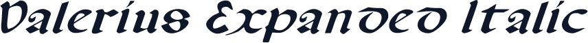 Valerius Expanded Italic