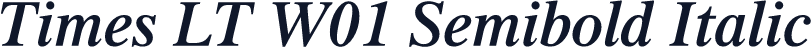 Times LT W01 Semibold Italic