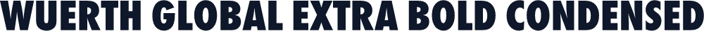 Wuerth Global Extra Bold Condensed