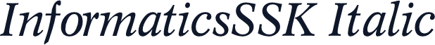 InformaticsSSK Italic
