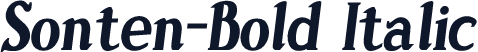 Sonten-Bold Italic
