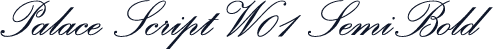 Palace Script W01 SemiBold