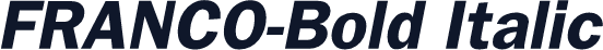 FRANCO-Bold Italic