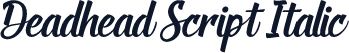 Deadhead Script Italic