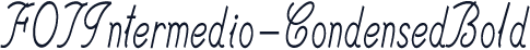 FOTIntermedio-CondensedBold