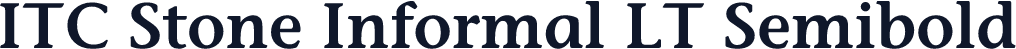 ITC Stone Informal LT Semibold