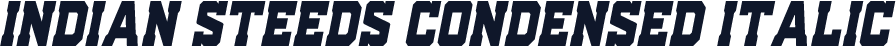 Indian Steeds Condensed Italic
