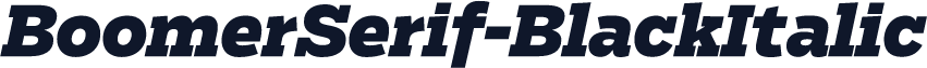 BoomerSerif-BlackItalic