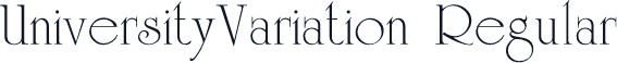 UniversityVariation Regular