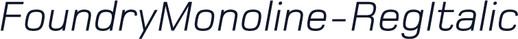 FoundryMonoline-RegItalic
