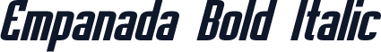 Empanada Bold Italic