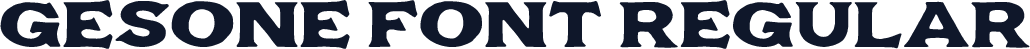 Gesone Font Regular