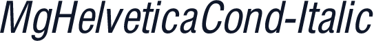 MgHelveticaCond-Italic