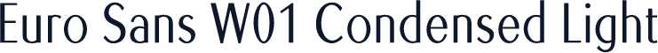 Euro Sans W01 Condensed Light