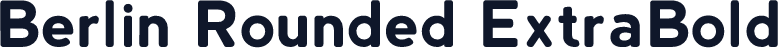 Berlin Rounded ExtraBold
