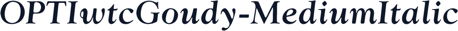 OPTIwtcGoudy-MediumItalic