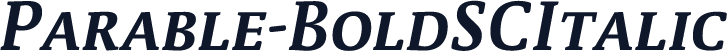 Parable-BoldSCItalic