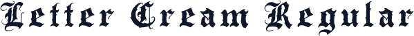Letter Cream Regular