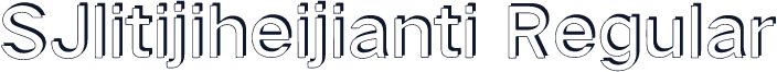 SJlitijiheijianti Regular