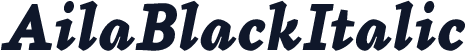 AilaBlackItalic