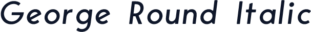 George Round Italic