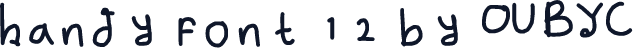 handy font 12 by OUBYC
