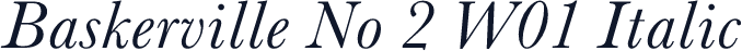 Baskerville No 2 W01 Italic