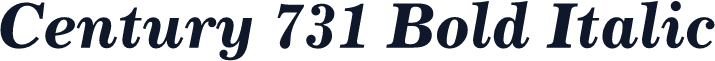 Century 731 Bold Italic