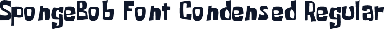 SpongeBob Font Condensed Regular